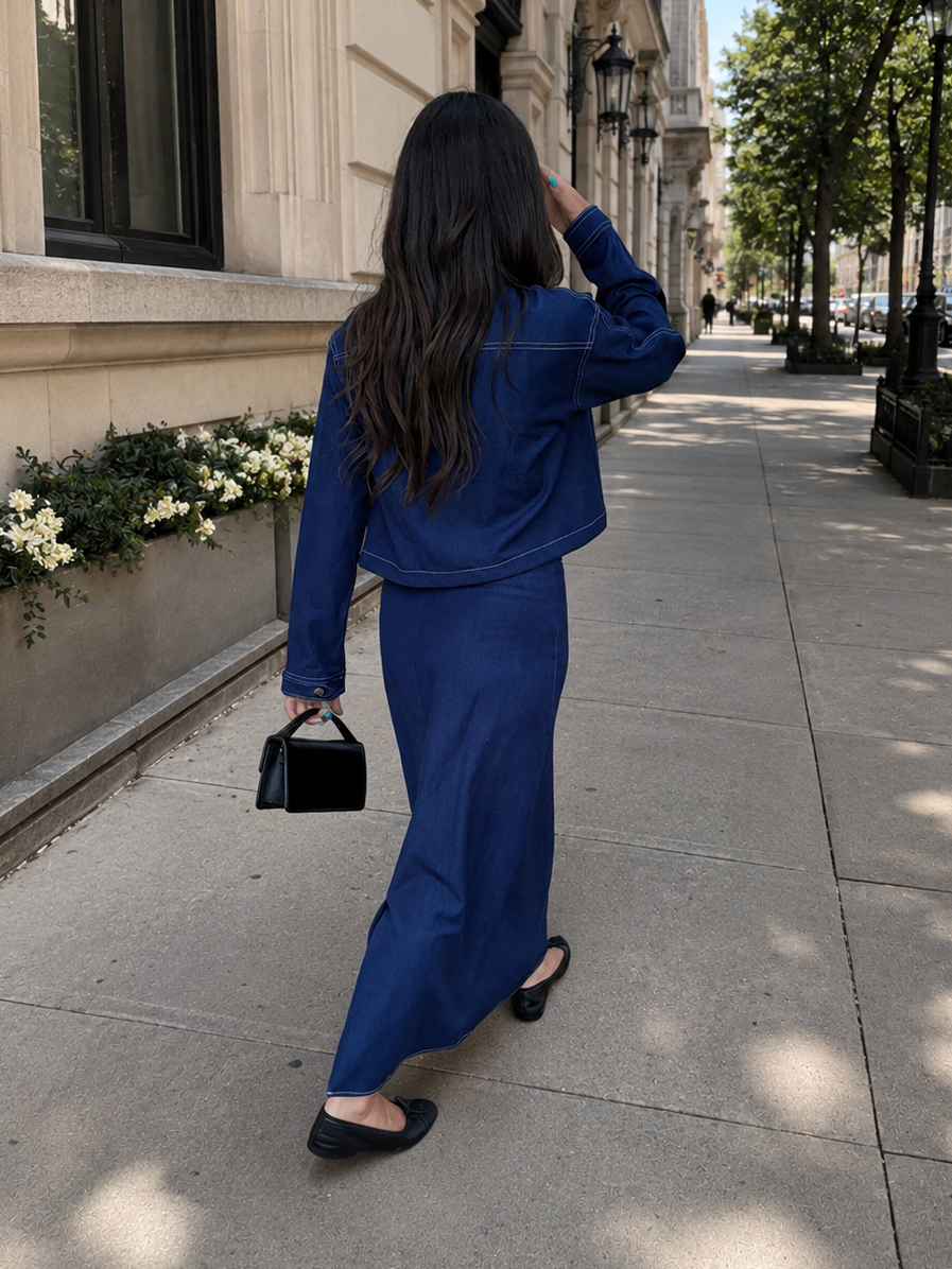 Denim Noir Set