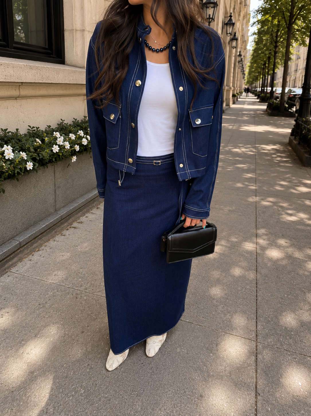 Denim Noir Set